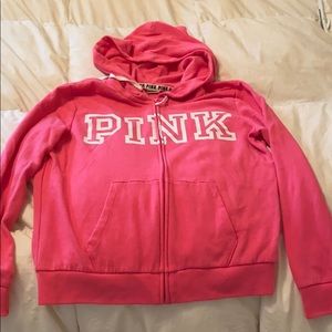 Victoria secret “Pink” zip front hoodie